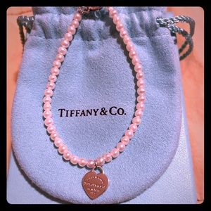 Tiffany & Co. RTT mini bead pearl 4mm bracelet